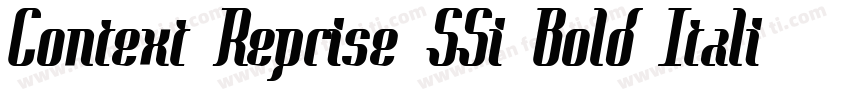 Context Reprise SSi Bold Italic字体转换